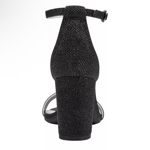 BANDOLINO ARMORY Women's Block Heel Dress Sandals Glitter Fabric Size 11 - Picture 4 of 7